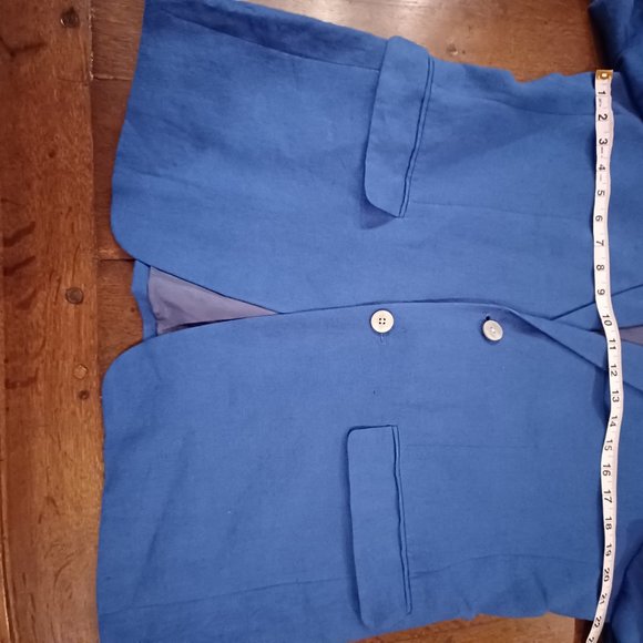 Ralph Lauren / Lord and Taylor Bright Blue Quality Cotton Sport Jacket - Picture 10 of 11